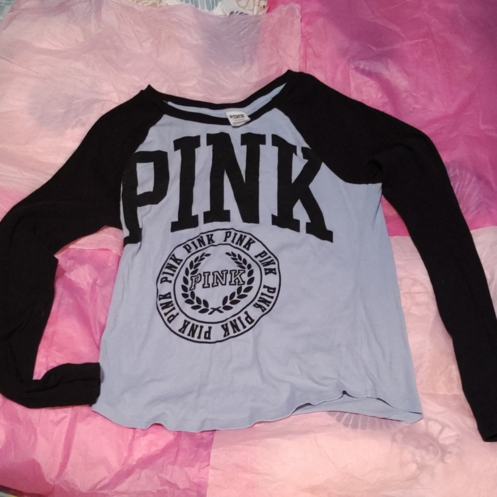 Pink Victoria secret long sleeve shirt.